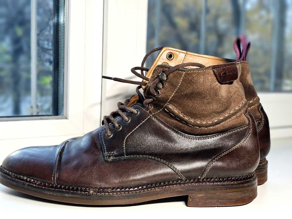 Продам зимне-осенние ботинки кожа Clarks утеплитель