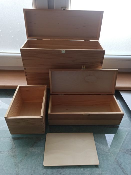 Skrzynki drewniane na wino, decoupage, DIY