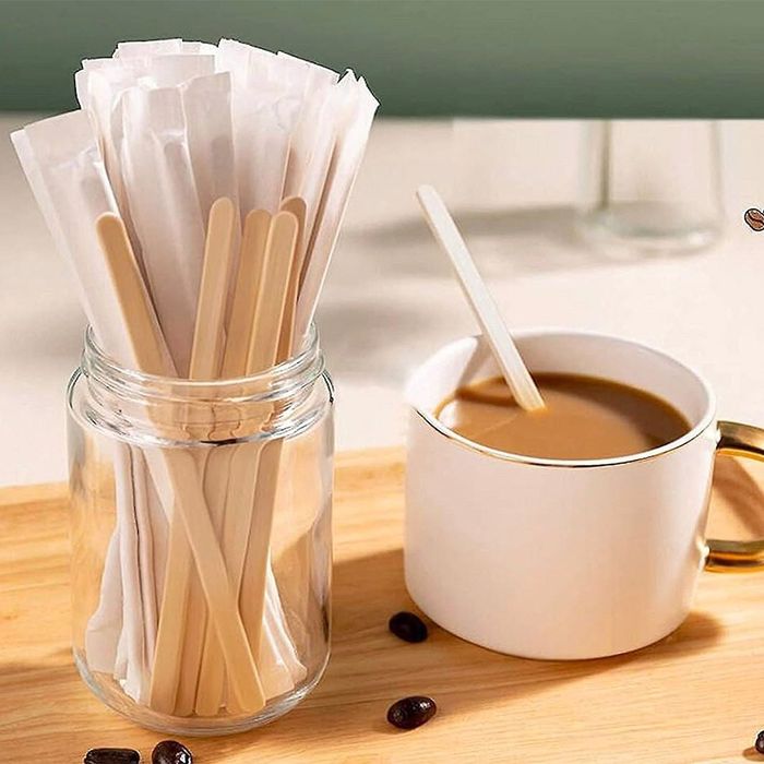 Palheta / pauzinho de café em embalagem individual