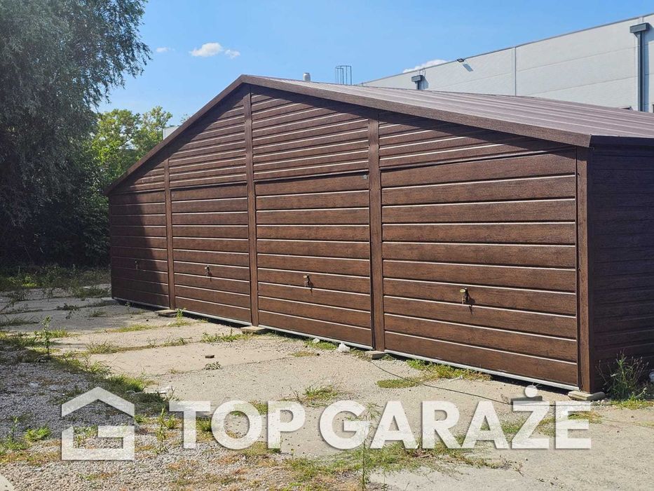Garaż blaszany 4 stanowiskowy / 12 m szeroki 5,5m długi
