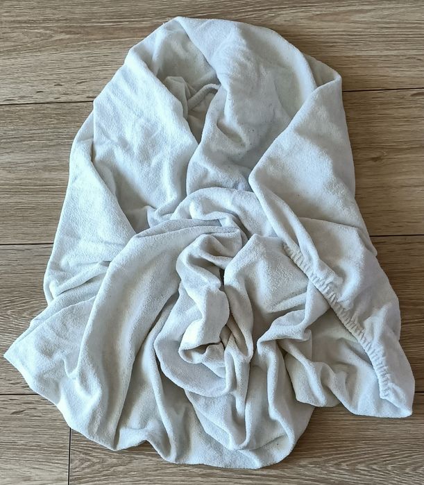 Prześcieradło frotte do łóżeczka dziecięcego, 90x160 cm