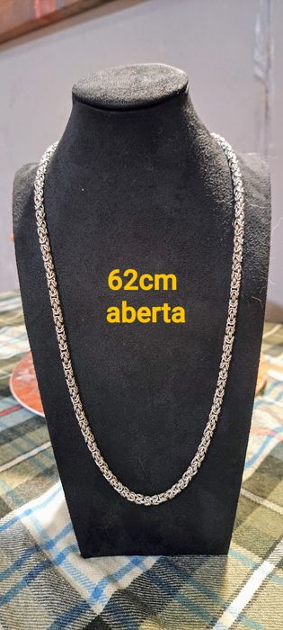 Cordão fio  em prata Virolinha.