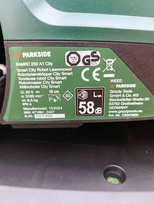 Робот косарка PARKSIDE City Smart PAMRC 250 A1, газонокосарка парксайд