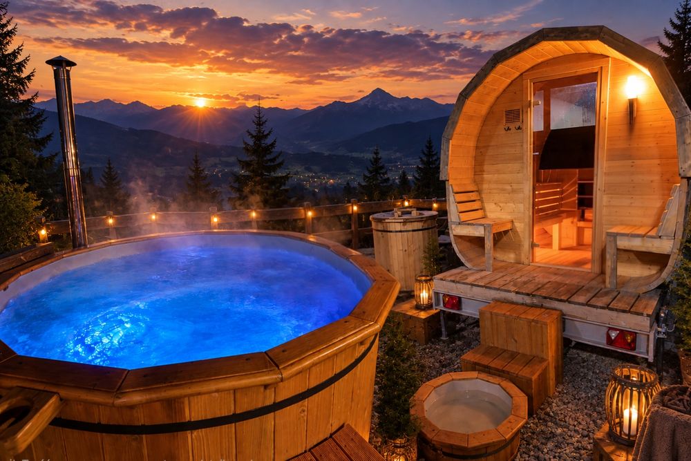 Mobilna sauna i balia WYNAJEM