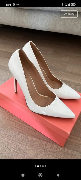 Szpilki białe Simmi London 41