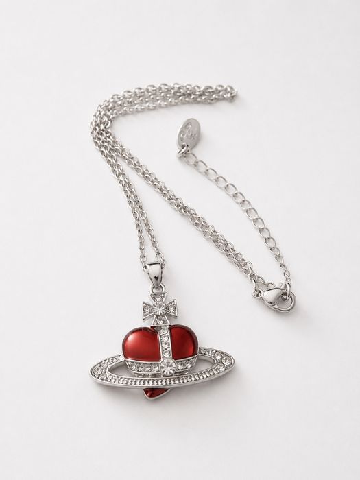 Naszyjnik vivienne westwood heart czerwony