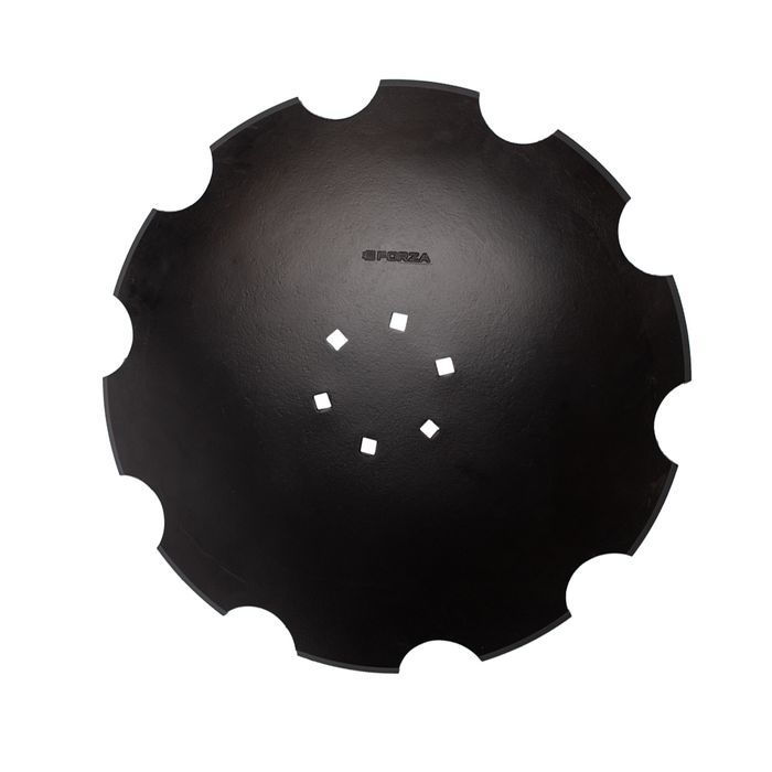 Talerz do talerzówki 610 mm x 5 mm, uzębiony, 6 otworów, Z-10, stal-b