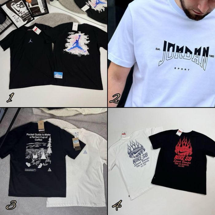 БЕЗ ПЕРЕДПЛАТИ Культові футболки Nike Jordan PSG / XS-3XL, ПРЕМІУМ
