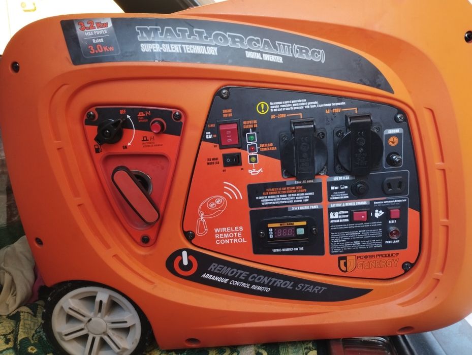 Генератор инверторный GENERGY MALLORCA RC 3,2 кВт Не исправный