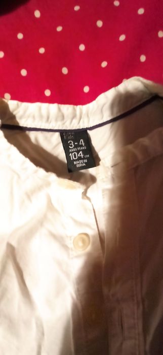 Conjunto camisa branca e calças ganha 3_4 anos zara kids