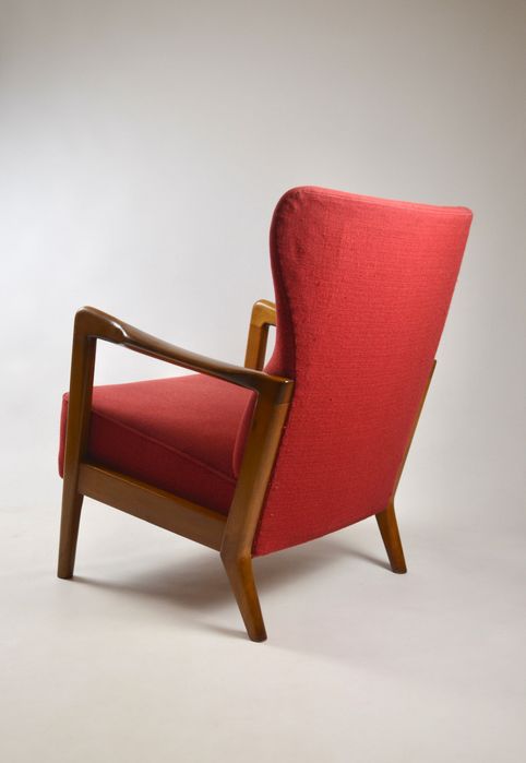 Conjunto raro Søren Hansen para Fritz Hansen – sofá 2 lugares + poltrona
