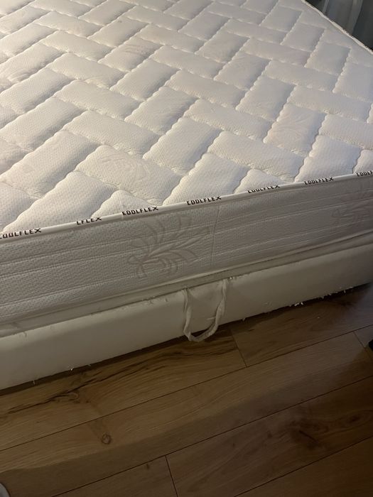 Cama casal baú com colchão 140x200