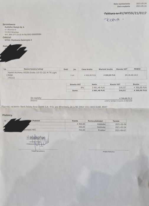 Aparat sluchowy wewnątrzkanalowy b.maly Widex Evoke E 110