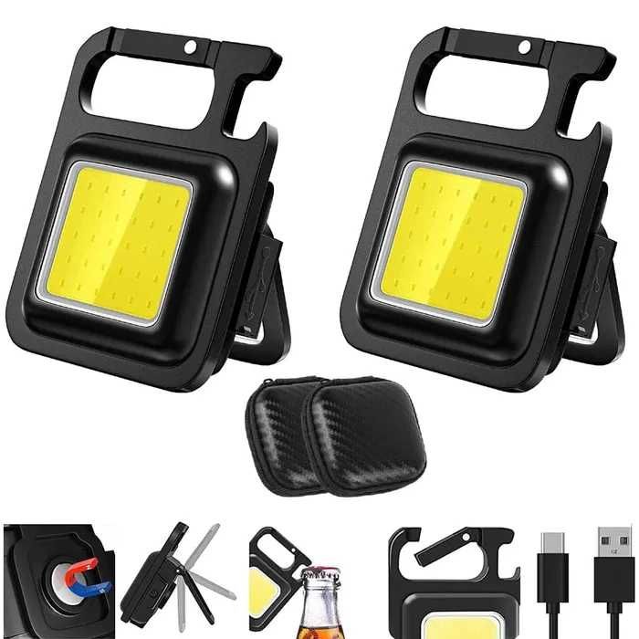 Nowy zestaw lampka LED /latarka /USB /otwieracz /mini /2szt !5334!