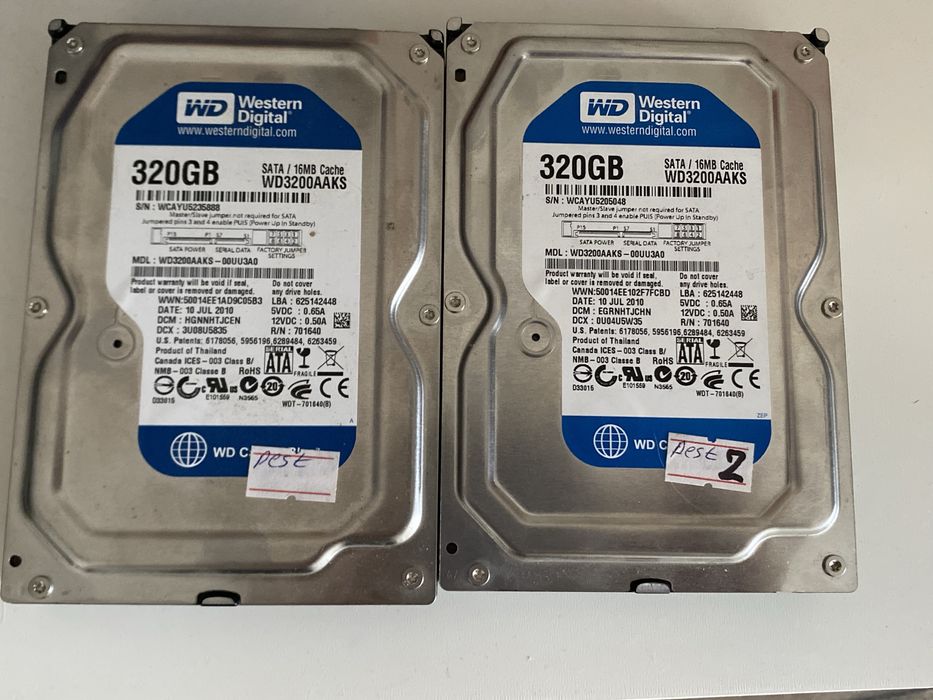 Жорсткий диск HDD Western Digital 320GB SATA (робочий)