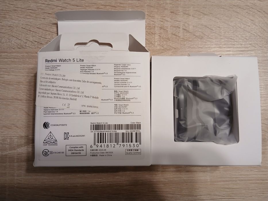 Redmi Watch 5 lite preto novo
