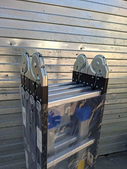 Лестница комбінована драбина трансформер WERK 4х4 4,45м