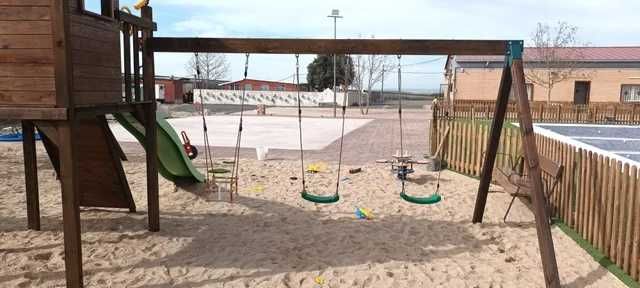 PARQUE INFANTIL PONTES SUSPENSAS ESCORREGA BALOIÇOS, BOMBERO, CASINHA