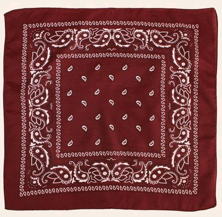 Damska bawełniana chusta, absolutnie nowa, ale bez metki, color bordo