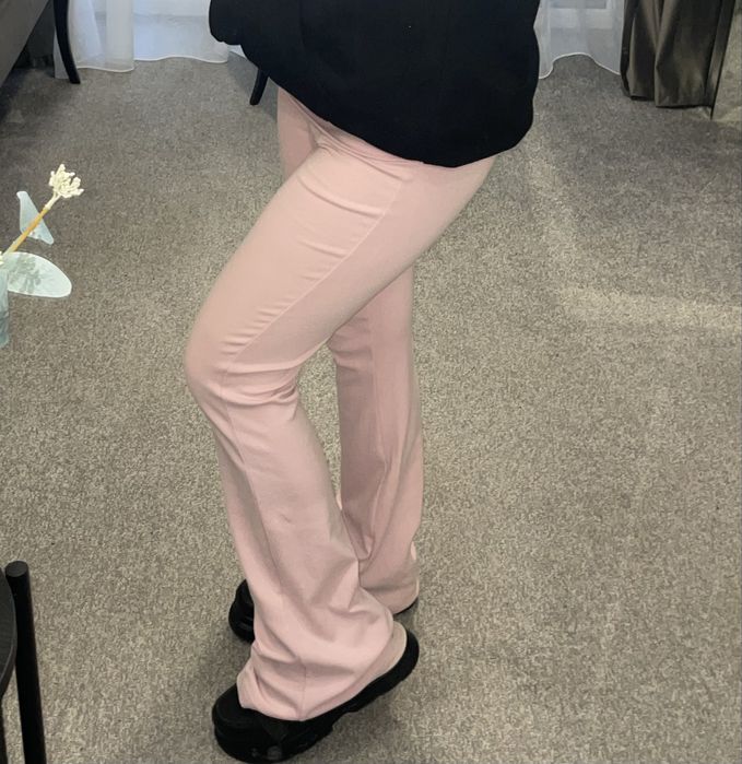 Flared pants new yorker штани клеш флеерд розові
