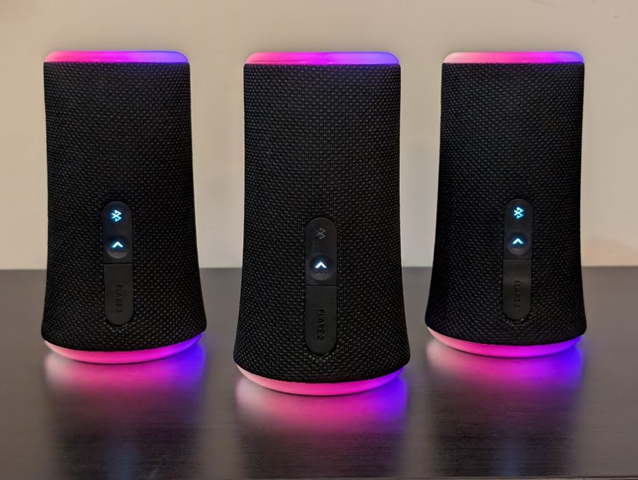 3 Colunas Soundcore Anker Flare 2 Bluetooth IPx7 com PartyCast
