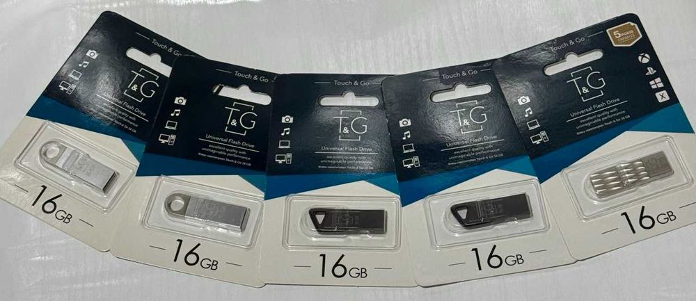 USB flash, флешка, накопичувач 16-32GB Metal Нові