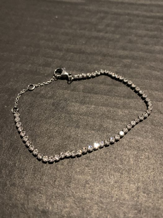 Nowa bransoletka tenisowa pave stal chirurgiczna 316l.