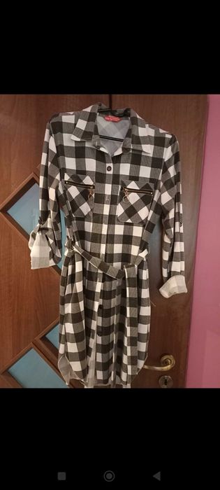 Bluzka tunika z paskiem