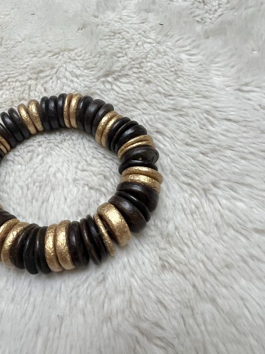 Bransoletka boho etno etniczna drewno drewniana orientalna casual 22