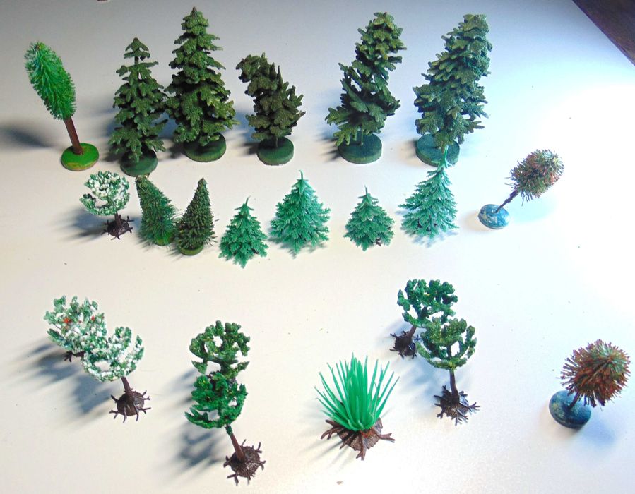 Набір моделей дерев, ялинок, №3.