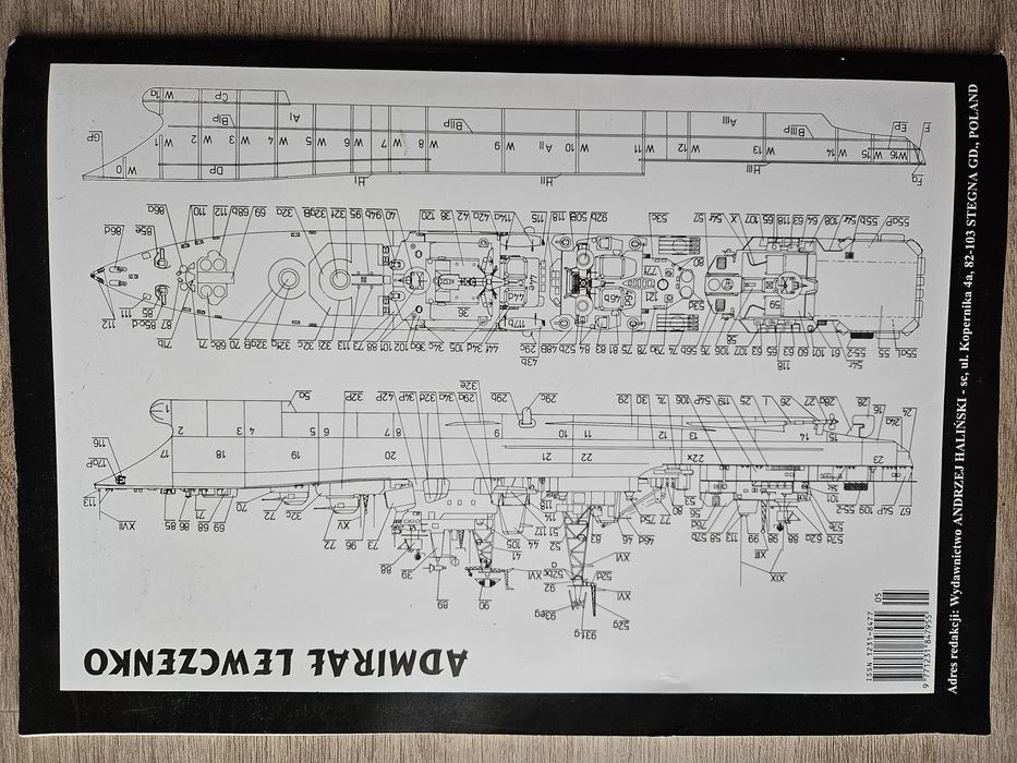 ADMIRAŁ LEWCZENKO, Kartonowy Arsenał 7-8/1995 Haliński