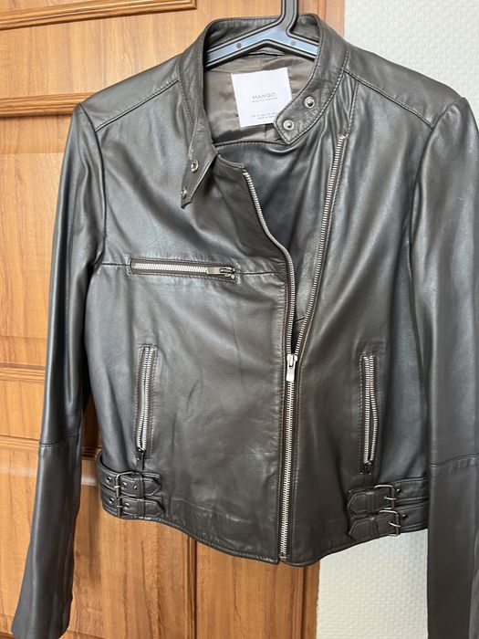 Kurtka biker skóra  Mango S 36