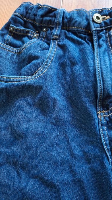 Spodnie jeansowe jeansy chłopięce młodzieżowe buggy Reserved 158