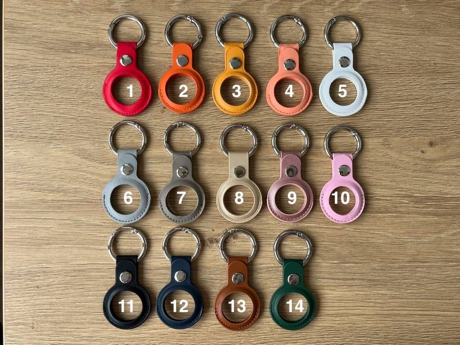 Шкіряний чохол для Apple AirTag брелок кожаный чехол