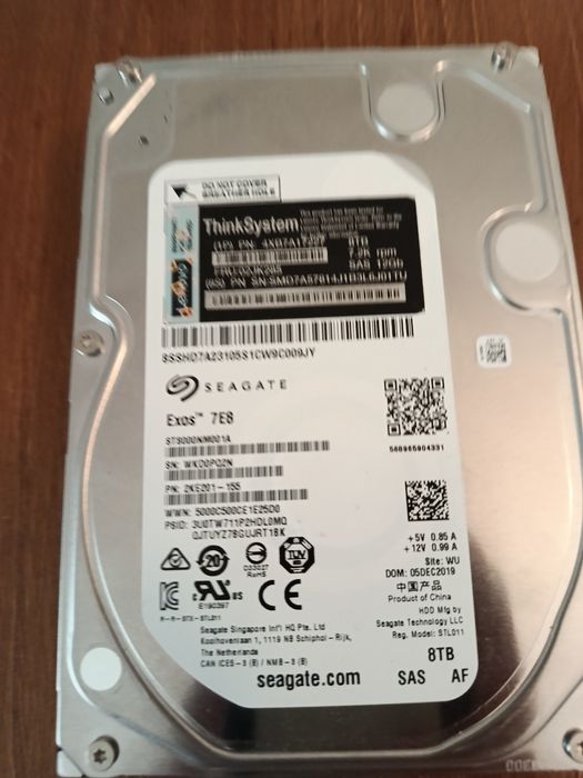 Disco rígido Seagate Exos 7E8 8TB SAS 3.5
