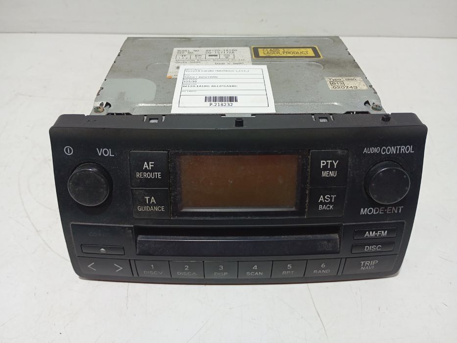 Rádio / auto-rádio TOYOTA Corolla Hatchback (_E12_)