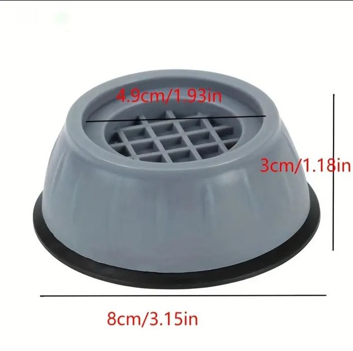 Pés/ almofadas proteção para maquina lavar/ secar roupa NOVO