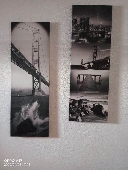 Quadros com várias imagens como novos. São 7.