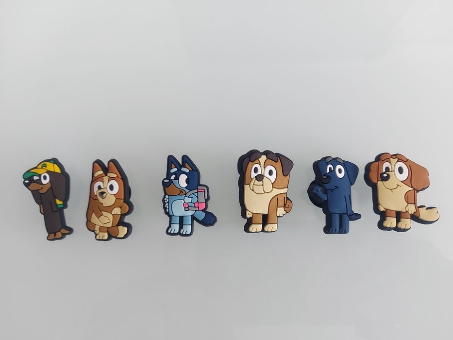 Zestaw 6 figurek Przypinki do butów typu Crocs Bluey I Bingo