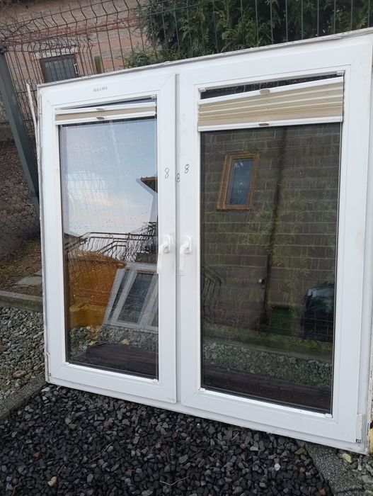 Okno plastikowe z demontażu 114x72 i 230x86