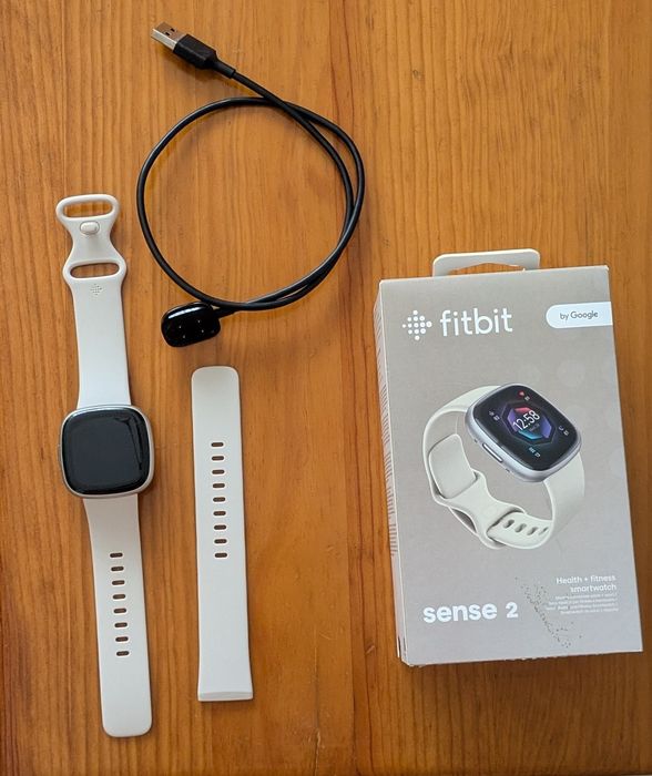 Fitbit Sense 2 Smartwatch + 8 Pulseiras + Películas (Excelente Estado)