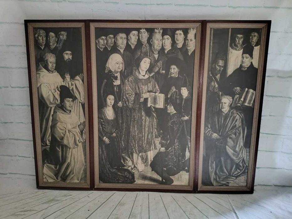 Reprodução enorme painel de São Vicente 171x129cm