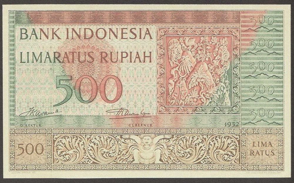 Indonezja 500 rupiah 1952