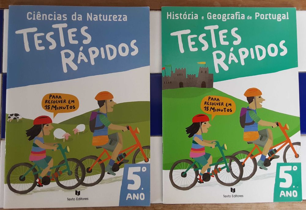 4 Livros de Atividades "Testes Rápidos" - 5º Ano