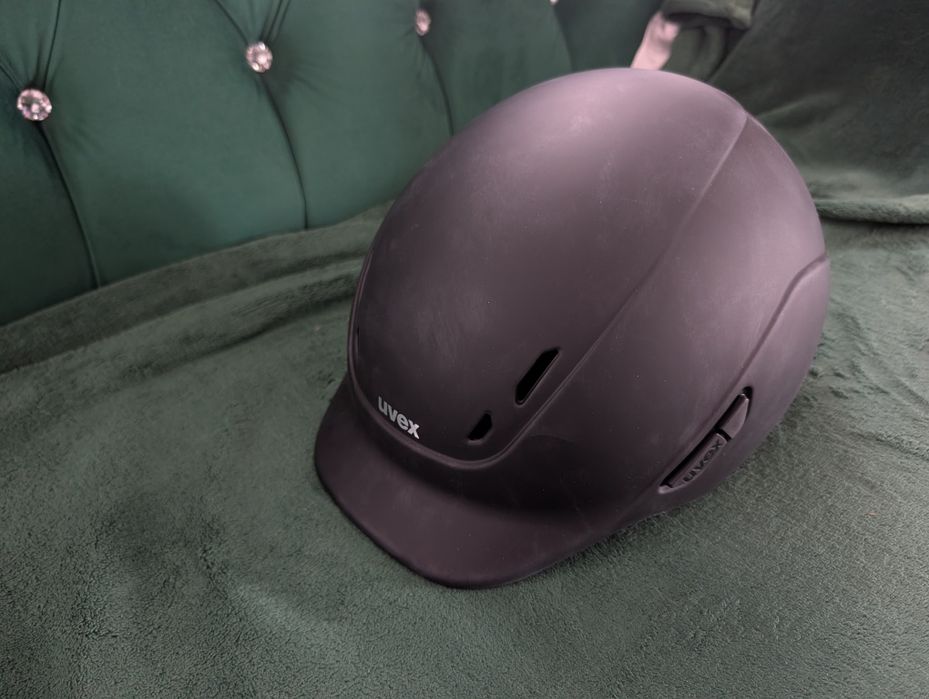 Kask jeieks jeździecki Uvex Kidoxx, czarny mat