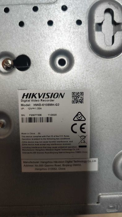 Kit gravador CCTV Hikvision 8 canais HWD-6108MH-G2 + 3 Câmaras de Cor