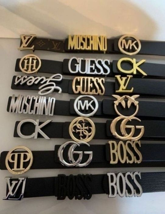 Nowy Skórzany Pasek Damski Gucci MK GG Guess Tommy CK