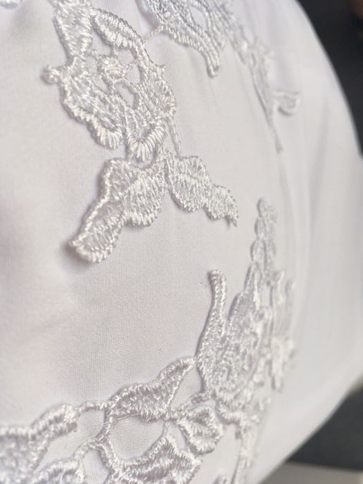 Suknia ślubna NOWA rybka elastyczna koronka