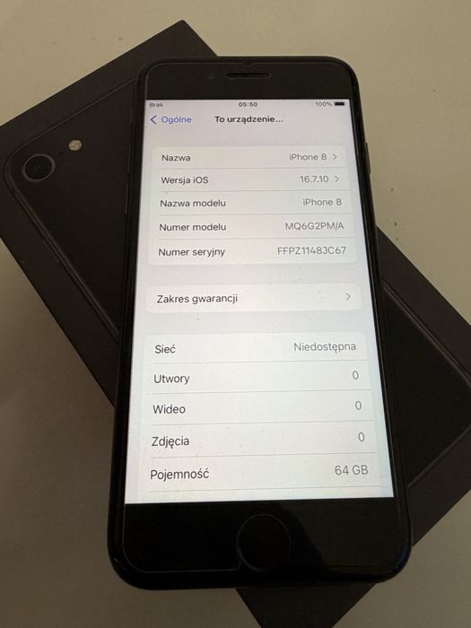 iPhone 8 64gb Space Gray Bateria 95%