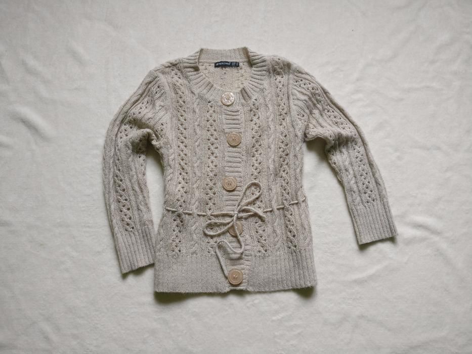 Atmosphere Primark sweter sweterek beż beżowy wełna wełniany jak nowy